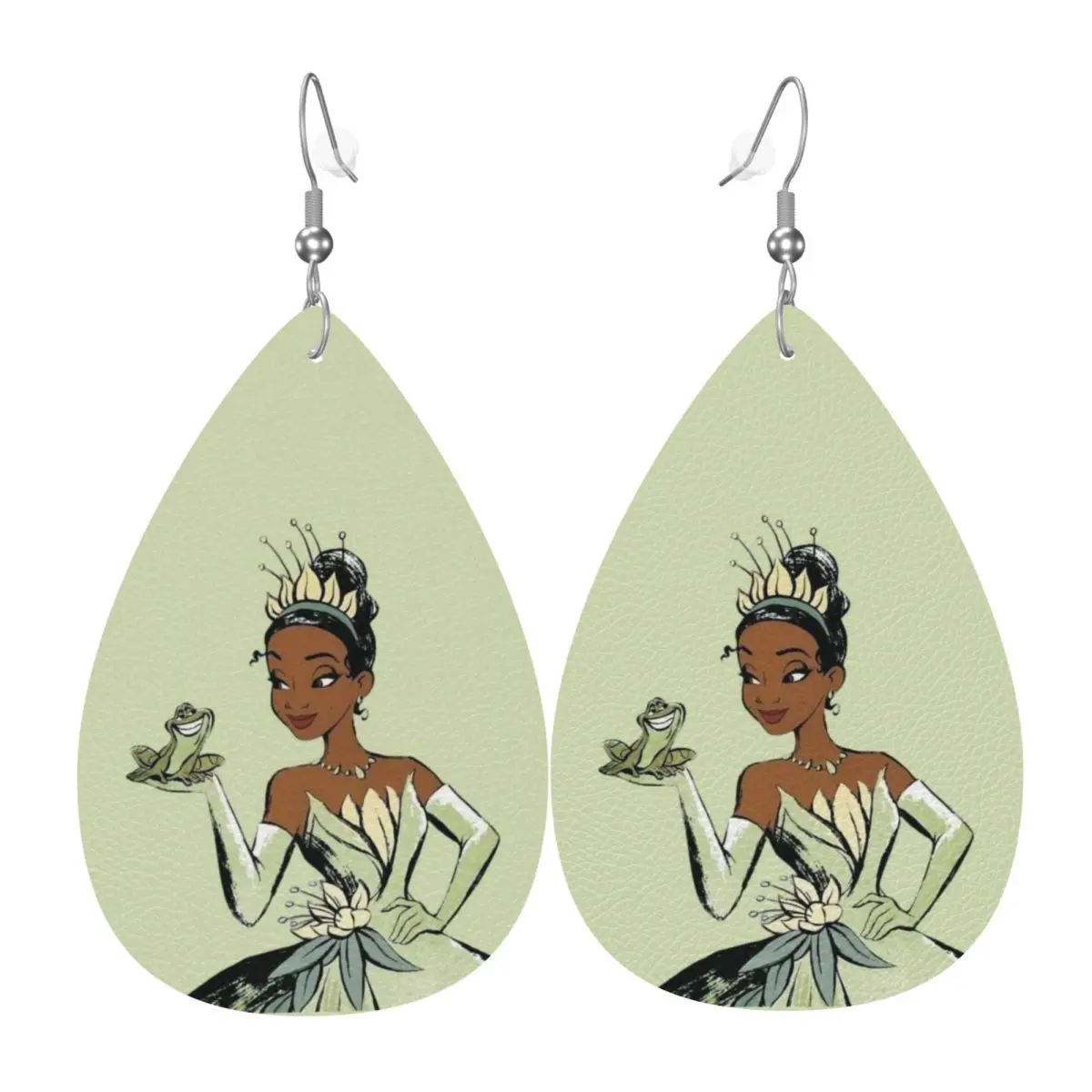 Custom Tiana Princess PVC Leather Earrings Dangle Earrings Jewelry For Women The Princess And The Frog For Wife Mother Gift
Custom Tiana Princess PVC Leather Earrings Dangle Earrings Jewelry For Women The Princess And The Frog For Wife Mother Gift