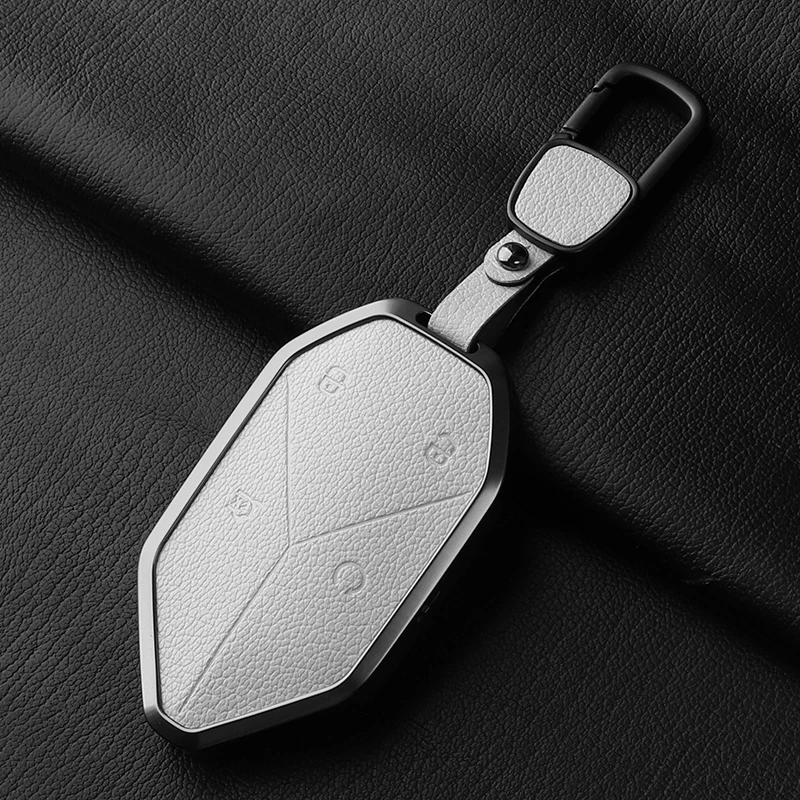 Suitable for BYD Leopard 8 Aluminum Alloy + Leather Car Remote Key Case Cover Anti Scratch and Wear-resistant
Suitable for BYD Leopard 8 Aluminum Alloy + Leather Car Remote Key Case Cover Anti Scratch and Wear-resistant