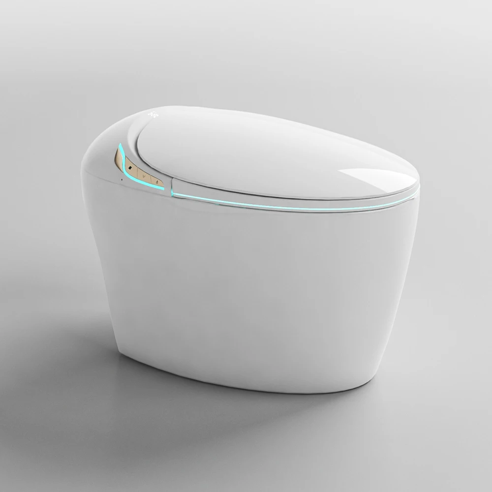 New Smart Toilet and Bidet with Warm Cleansing Auto Open Dual Flush Toilet Seat Kick Sensor with Ambient Lighting for Bathrooms
New Smart Toilet and Bidet with Warm Cleansing Auto Open Dual Flush Toilet Seat Kick Sensor with Ambient Lighting for Bathrooms