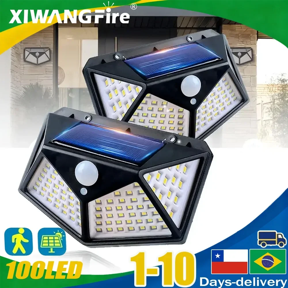 Solar Light 100LED Solar Flood Lights 3 Modes Outdoor Solar Motion Security Light Waterproof for Garden Patio Garage Wall Light
Solar Light 100LED Solar Flood Lights 3 Modes Outdoor Solar Motion Security Light Waterproof for Garden Patio Garage Wall Light