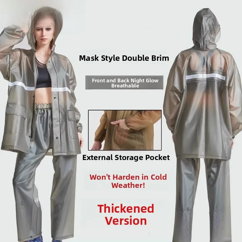 Transparent Oxford Cloth Raincoat And Rain Pants Set Lightweight Separate Men Women Long Size Breathable Waterproof Outdoor R...
Transparent Oxford Cloth Raincoat And Rain Pants Set Lightweight Separate Men Women Long Size Breathable Waterproof Outdoor R...
