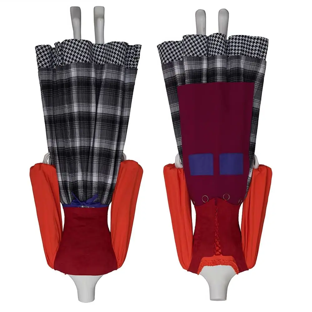 Movie Cosplay Witch Costume Women Unique Retro Plaid Skirts Suit Halloween Carnival Masquerade Party Maid Dress Ghost Gown
Movie Cosplay Witch Costume Women Unique Retro Plaid Skirts Suit Halloween Carnival Masquerade Party Maid Dress Ghost Gown