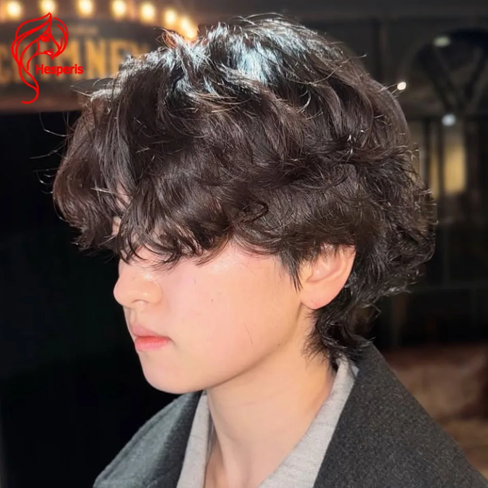 Hesperis Layered Cut Lace Front Wig Middle Part Wavy Mullet Human Hair Man Wig Pre Style Bob Cut Lace Wig For Male Remy Hair
Hesperis Layered Cut Lace Front Wig Middle Part Wavy Mullet Human Hair Man Wig Pre Style Bob Cut Lace Wig For Male Remy Hair