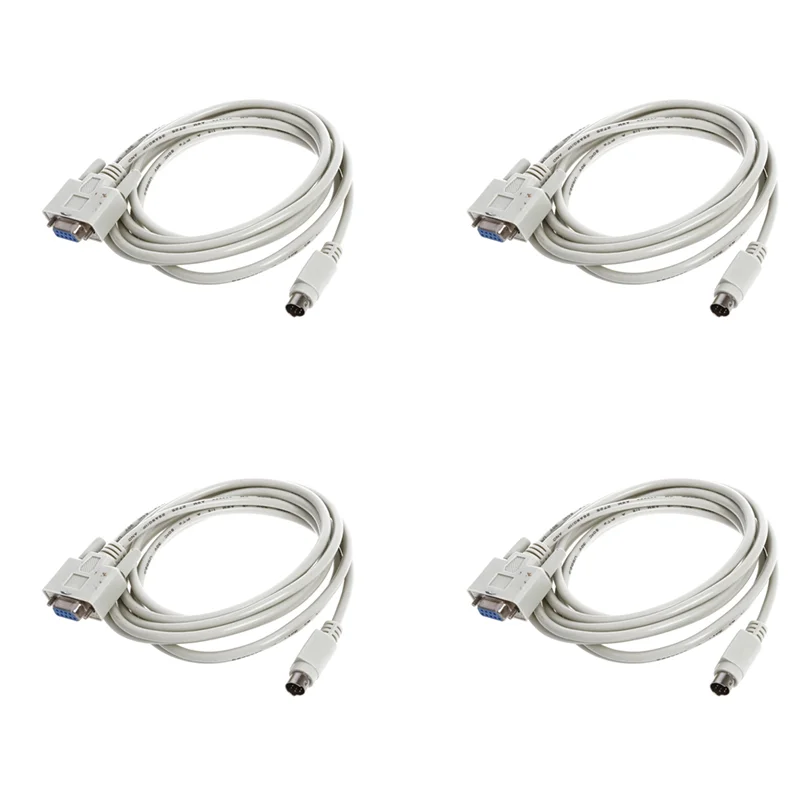 4X DB9P To 8P Mini Din RS232 Download Cable White 8.2 Ft For PLC DVP-EH
4X DB9P To 8P Mini Din RS232 Download Cable White 8.2 Ft For PLC DVP-EH
