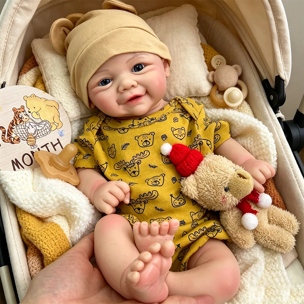 Lifelike Details 17Inch Silicone Reborn Baby Anatomically Correct Flexible Limbs Waterproof Rebirth Doll for Artist Collector
Lifelike Details 17Inch Silicone Reborn Baby Anatomically Correct Flexible Limbs Waterproof Rebirth Doll for Artist Collector