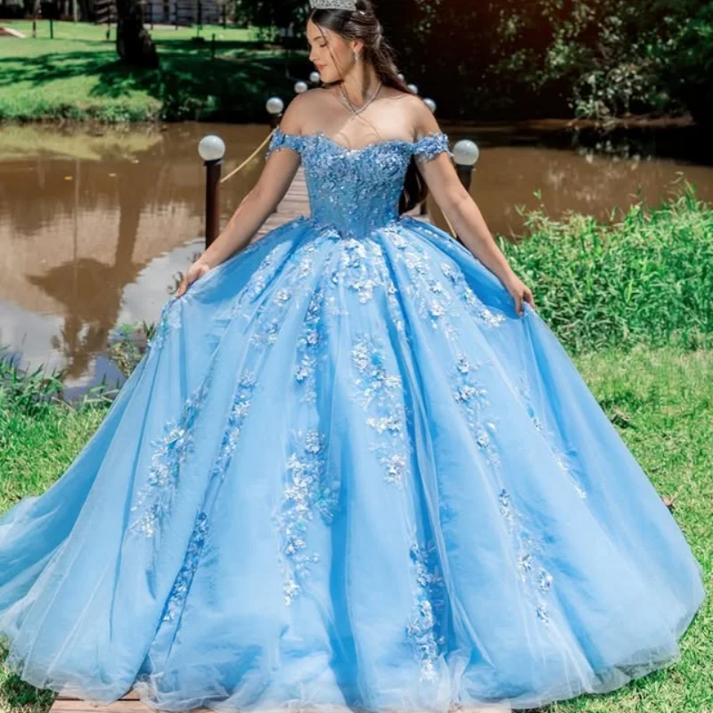 Синие платья Quinceanera по индивидуальному заказу с открытыми плечами и аппликацией из кристаллов с 3D цветком и длинным хвостом Vestido 15 Quinceanera
Синие платья Quinceanera по индивидуальному заказу с открытыми плечами и аппликацией из кристаллов с 3D цветком и длинным хвостом Vestido 15 Quinceanera