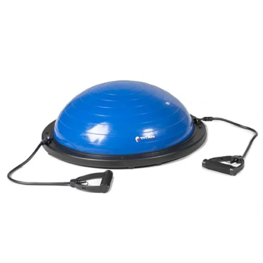 Home gym yoga ball: 23.5 blue inflatable balance ball with resistance bands and foot pump for core strength balance and resista
Home gym yoga ball: 23.5 blue inflatable balance ball with resistance bands and foot pump for core strength balance and resista