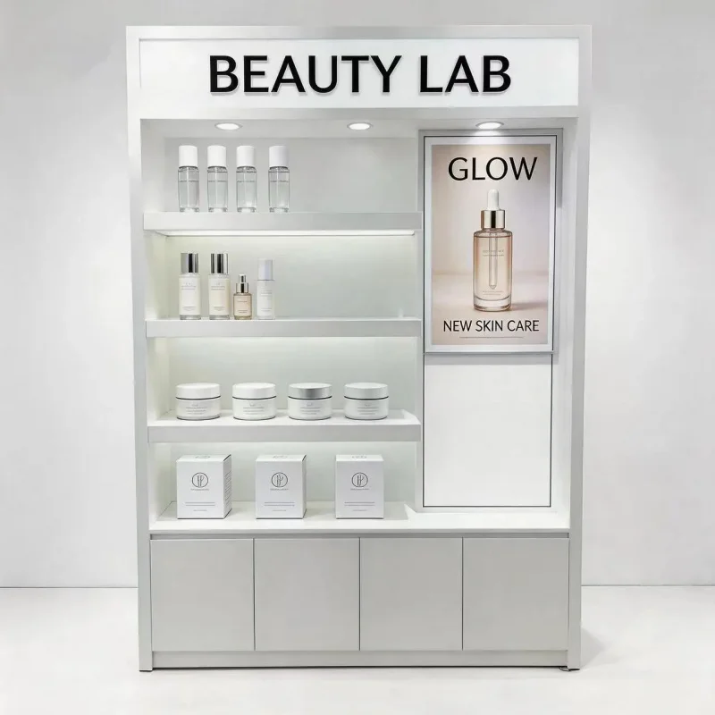 custom.Modern Luxury Led Light White Metal Showcase with Easy Clean Cosmetic & Perfume Shops
custom.Modern Luxury Led Light White Metal Showcase with Easy Clean Cosmetic & Perfume Shops