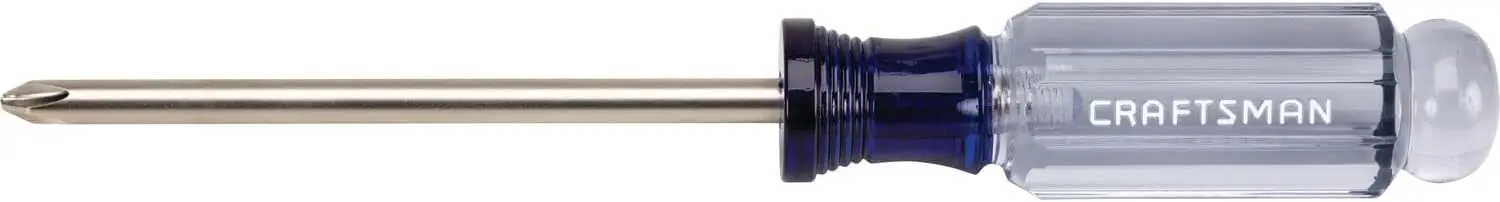 PH2 Phillips Screwdriver 4 Inch Heat-Treated Alloy Steel Satin-Nickel Finish for High Low Torque
PH2 Phillips Screwdriver 4 Inch Heat-Treated Alloy Steel Satin-Nickel Finish for High Low Torque