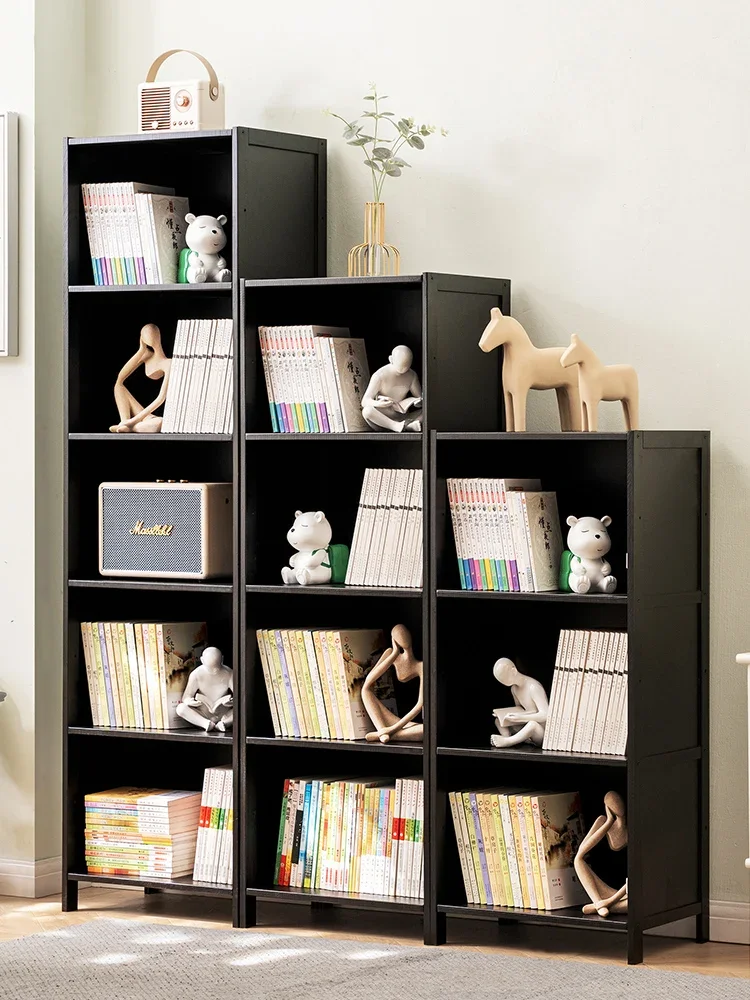 Multi-functional household living room bookcase with combined bookcase solid wood floor children's shelf 
Multi-functional household living room bookcase with combined bookcase solid wood floor children's shelf