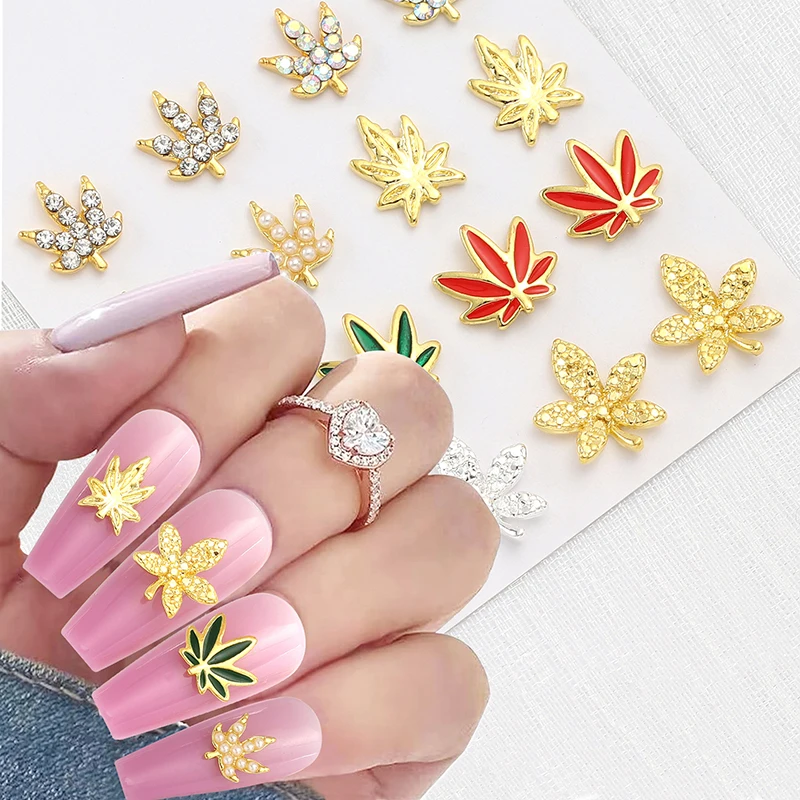 10pcs Luxury Nail Charms Gold Silver Alloy leafage Glitter Diamond Rhinestone Jewelry for DIY Nail Art Decorations Accessories
10pcs Luxury Nail Charms Gold Silver Alloy leafage Glitter Diamond Rhinestone Jewelry for DIY Nail Art Decorations Accessories