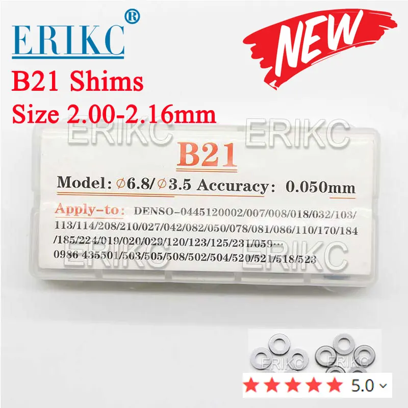 B21 Common Rail Injector Adjustment Washers Shims Size B21 2.00-2.16mm for DENSO
B21 Common Rail Injector Adjustment Washers Shims Size B21 2.00-2.16mm for DENSO
