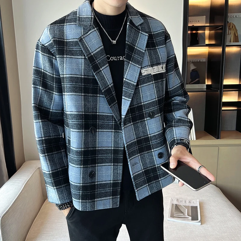 High Quality Blazer Men's Korean Version Trend Fashion Elegant High-end Simple Shopping Casual Loose Youth Daily Suit Jacket
High Quality Blazer Men's Korean Version Trend Fashion Elegant High-end Simple Shopping Casual Loose Youth Daily Suit Jacket