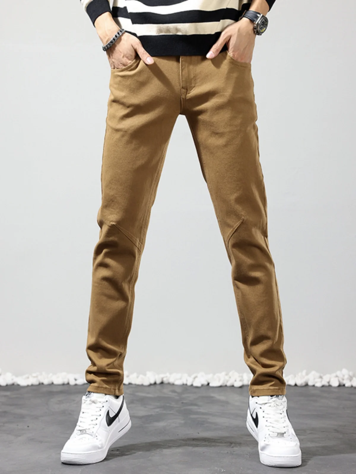 Мужские повседневные брюки Slim Fit для работы, весенне-осенние, молодежные, модные, однотонные, длинные, из смесового хлопка
Мужские повседневные брюки Slim Fit для работы, весенне-осенние, молодежные, модные, однотонные, длинные, из смесового хлопка