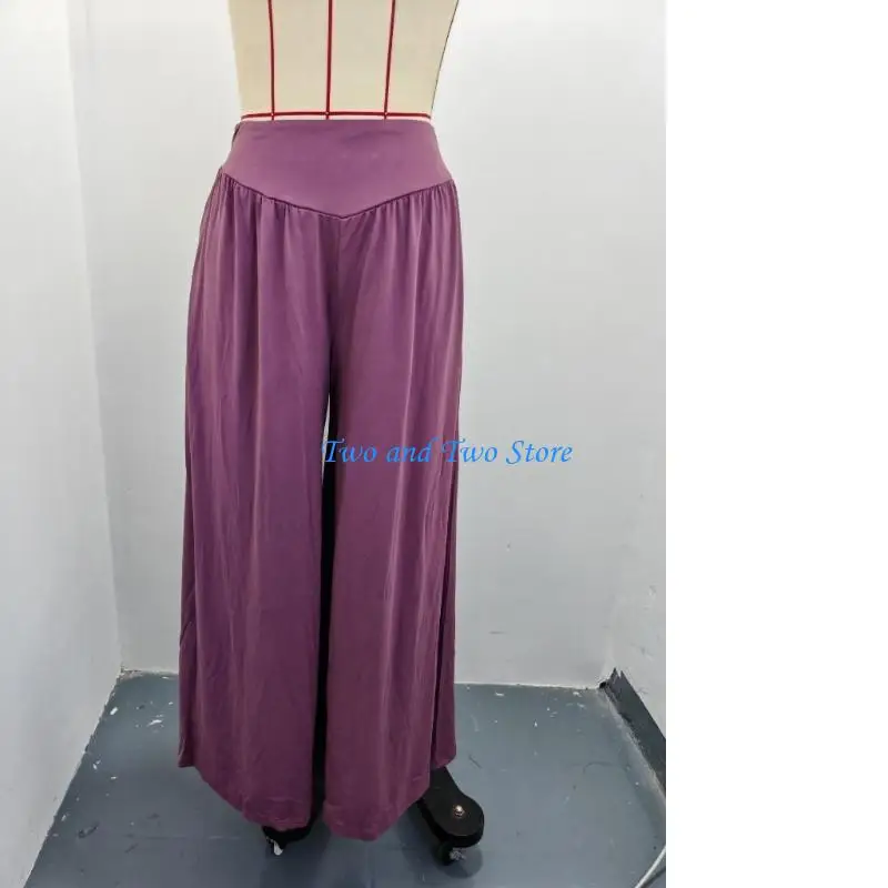 HX6F Women's wide-leg pants, high-waisted, flowy, fashionable, casual bohemian trousers, elastic waist wide-leg pants
HX6F Women's wide-leg pants, high-waisted, flowy, fashionable, casual bohemian trousers, elastic waist wide-leg pants
