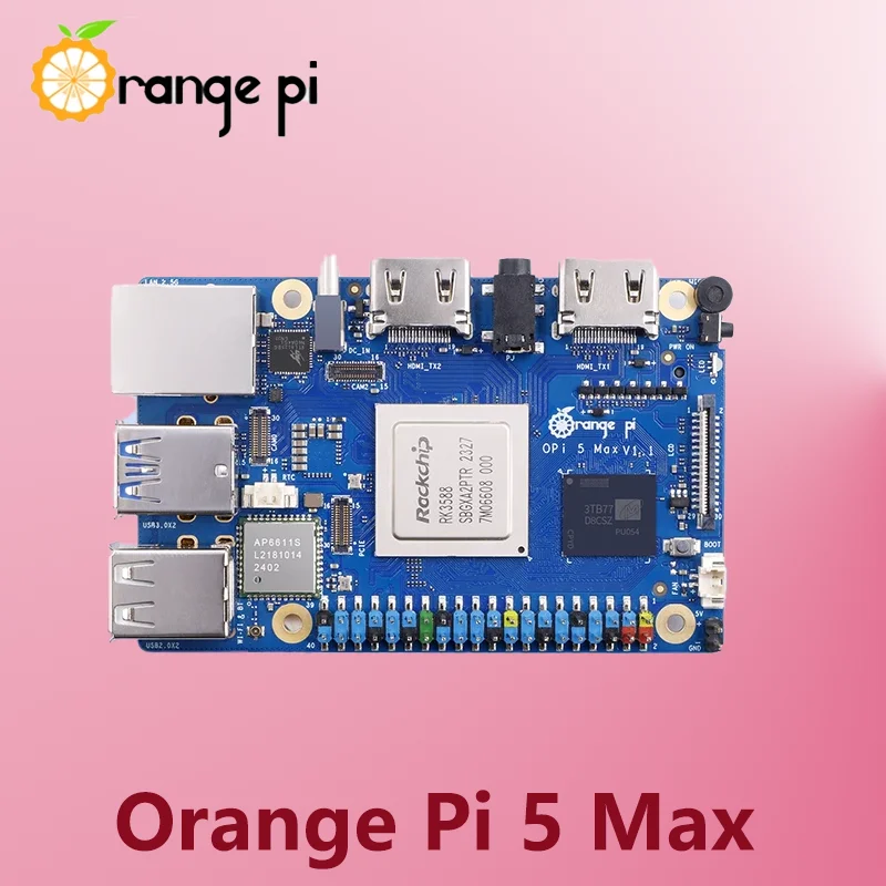 Orange Pi 5 Max 16GB RAM LPDDR5 Rockchip RK3588 Development Board M.2 PCIE 2.5G LAN WiFi+BT OrangePi Board Computer
Orange Pi 5 Max 16GB RAM LPDDR5 Rockchip RK3588 Development Board M.2 PCIE 2.5G LAN WiFi+BT OrangePi Board Computer