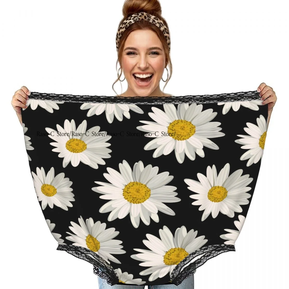 Daisies On Black Background Grandma Underwear Interesting Prank Funny Gift Panties
Daisies On Black Background Grandma Underwear Interesting Prank Funny Gift Panties