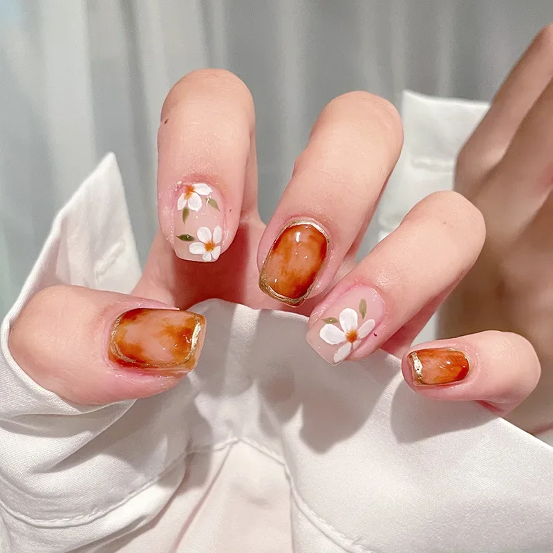 24Ps/Set4 Tortoiseshell Teal Design Wearing False Nails Removable Full Cover Halo Fake Nail Artificial Fashion Press on Nail Art
24Ps/Set4 Tortoiseshell Teal Design Wearing False Nails Removable Full Cover Halo Fake Nail Artificial Fashion Press on Nail Art