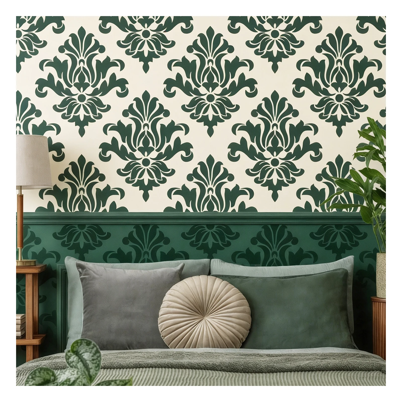 Large Damask Wall Stencils Vintage Baroque Decorative Plaster Templates Reusable for Bedroom Home Painting Decoration
Large Damask Wall Stencils Vintage Baroque Decorative Plaster Templates Reusable for Bedroom Home Painting Decoration