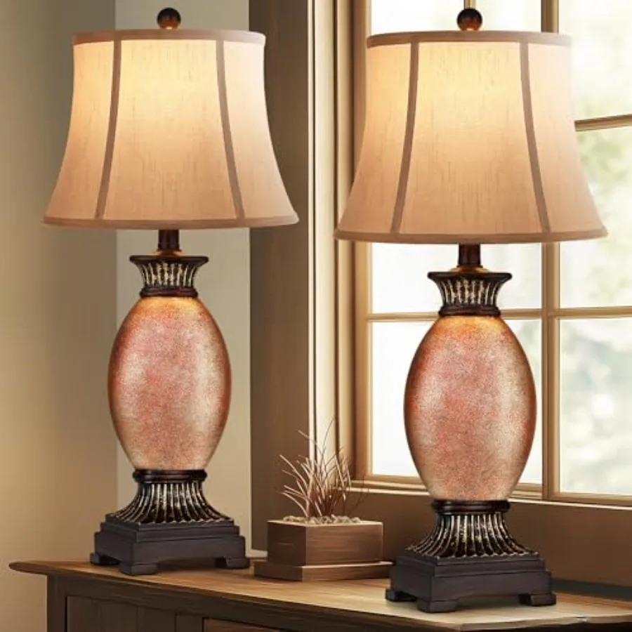 27" Set of 2 Tall Farmhouse Rustic Table Lamps for Living Room3-Color Temperature Dimmable Western Bedroom Lamps for Night Stan
27" Set of 2 Tall Farmhouse Rustic Table Lamps for Living Room3-Color Temperature Dimmable Western Bedroom Lamps for Night Stan