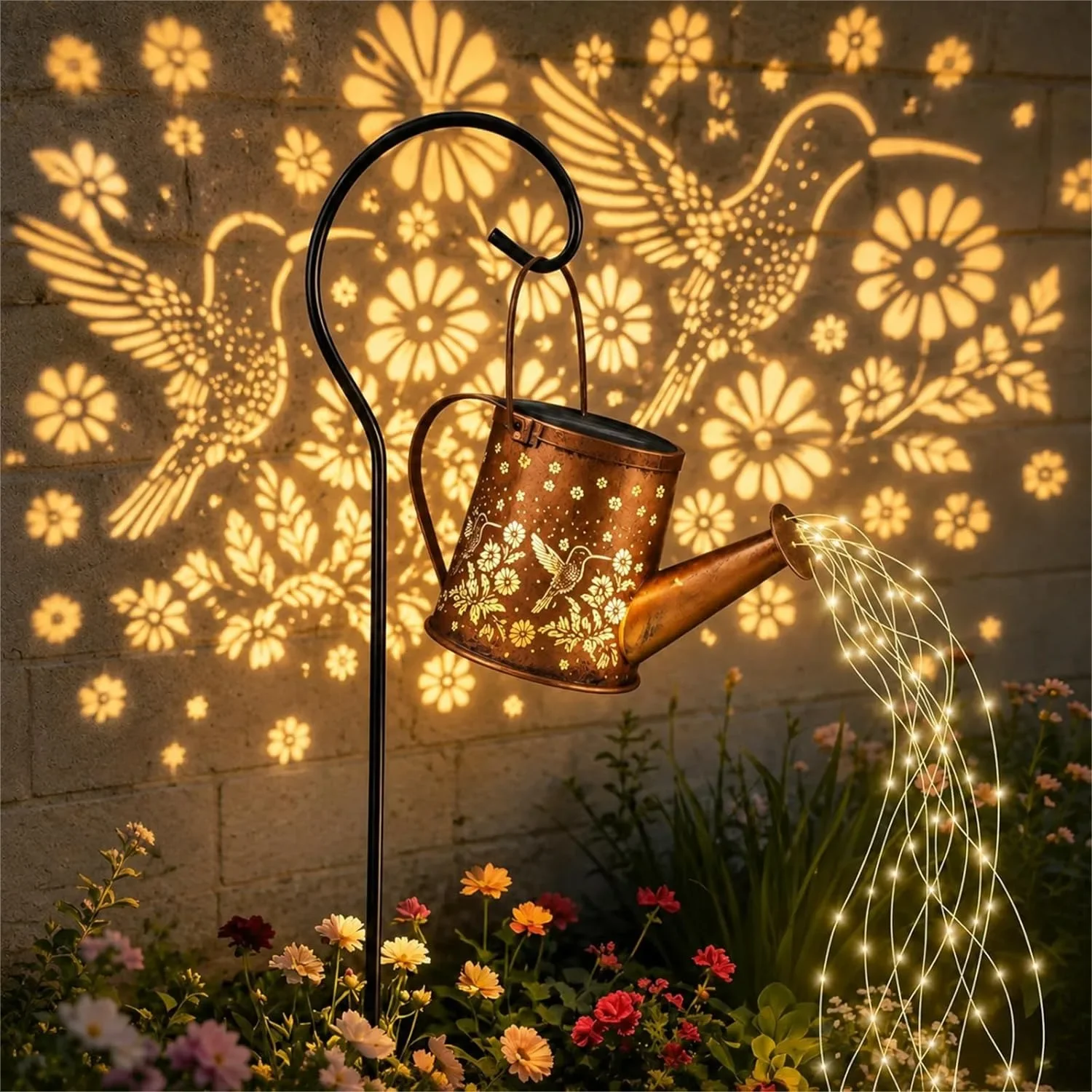 Solar Watering Can Light With Hanging Hook For Garden Decor Cascading LED Effect Outdoor Landscape
Solar Watering Can Light With Hanging Hook For Garden Decor Cascading LED Effect Outdoor Landscape