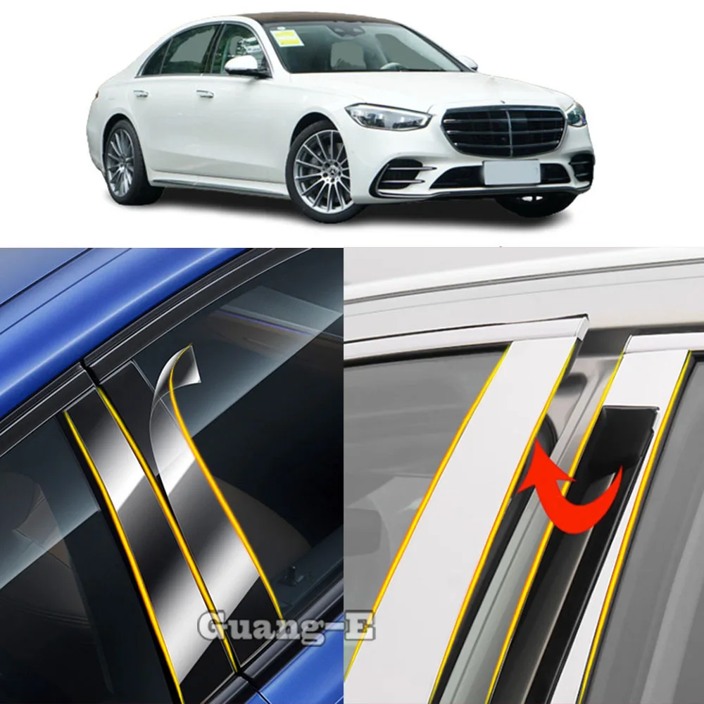 Car TPU/Glossy Mirror Pillar Post Cover Stickers Accessories 6pcs For Mercedes Benz S-Class W223 2021 2022 2023 2024
Car TPU/Glossy Mirror Pillar Post Cover Stickers Accessories 6pcs For Mercedes Benz S-Class W223 2021 2022 2023 2024