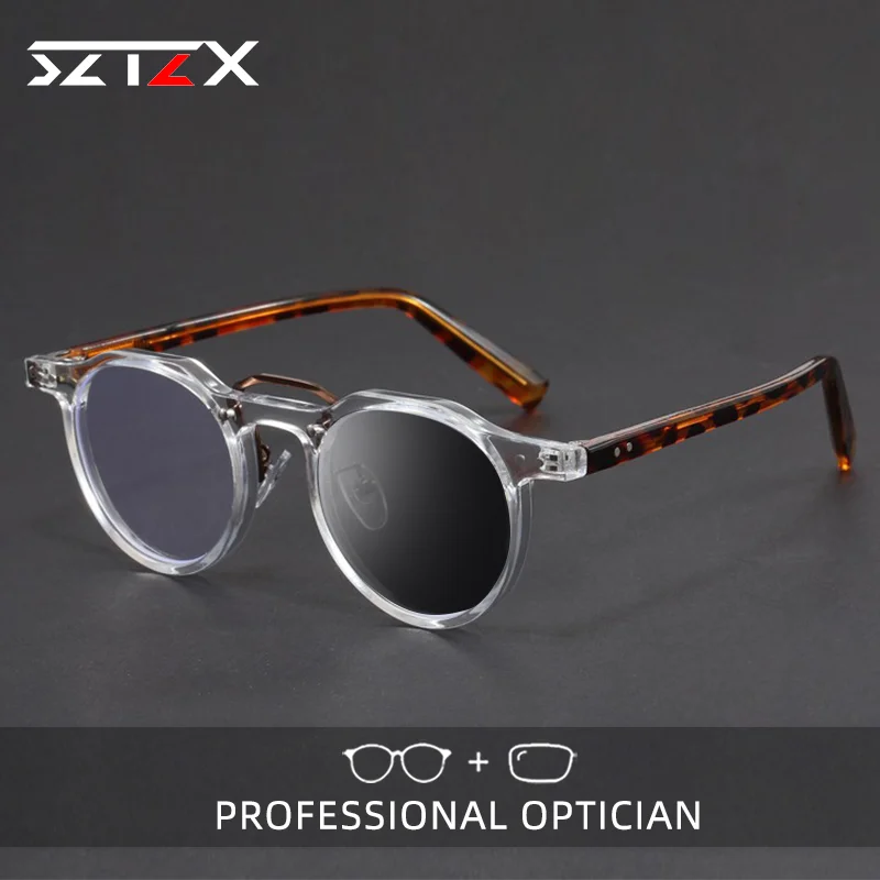 SZTZX Handmade Imitation Optical Prescription Glasses for Men and Women Reading Glasses Anti Blue Light Photochromic Eyeglasses
SZTZX Handmade Imitation Optical Prescription Glasses for Men and Women Reading Glasses Anti Blue Light Photochromic Eyeglasses