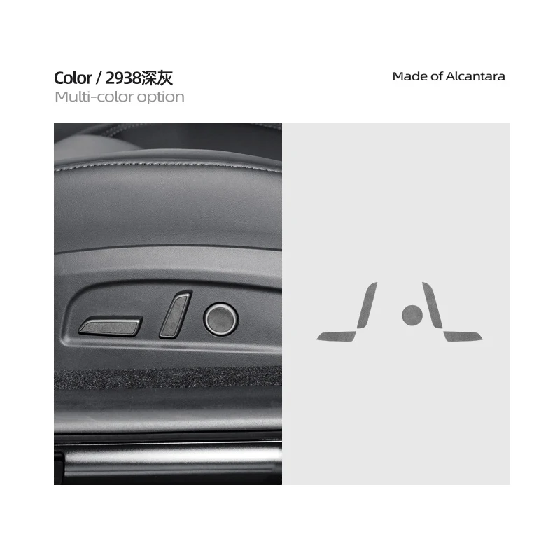 Seat Button Patch F For Tesla Model 3+ seat adjustment Button Sticker alcantara Suede Decal New model3 Highland 2024 accessories
Seat Button Patch F For Tesla Model 3+ seat adjustment Button Sticker alcantara Suede Decal New model3 Highland 2024 accessories
