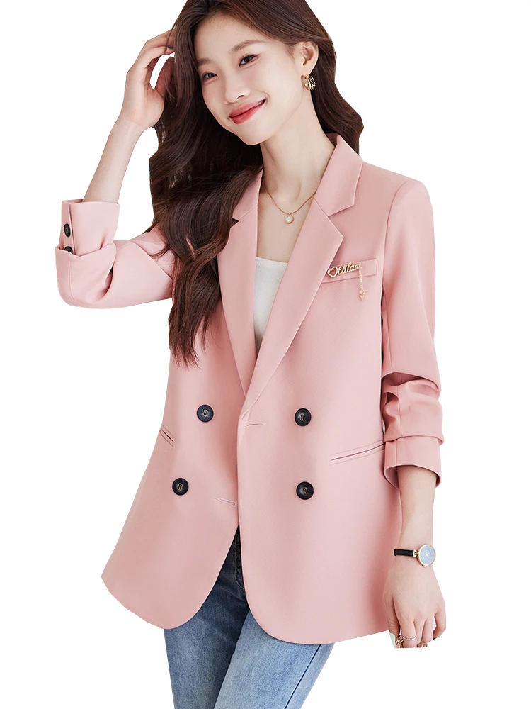 Autumn Winter Women Ladies Blazer Pink Black Coffee Female Solid Loose Casual Jacket Coat
Autumn Winter Women Ladies Blazer Pink Black Coffee Female Solid Loose Casual Jacket Coat