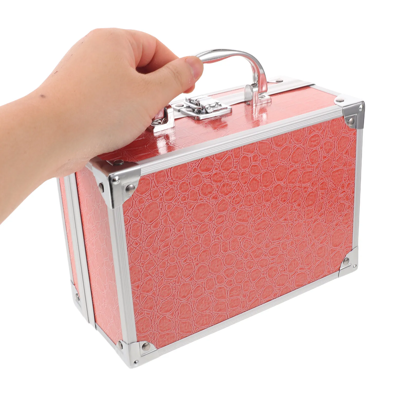 Portable Aluminum Alloy Makeup Case Locking Hard Box Travel Metal Makeup Storage Organizer Toolbox for Nail Supplies
Portable Aluminum Alloy Makeup Case Locking Hard Box Travel Metal Makeup Storage Organizer Toolbox for Nail Supplies