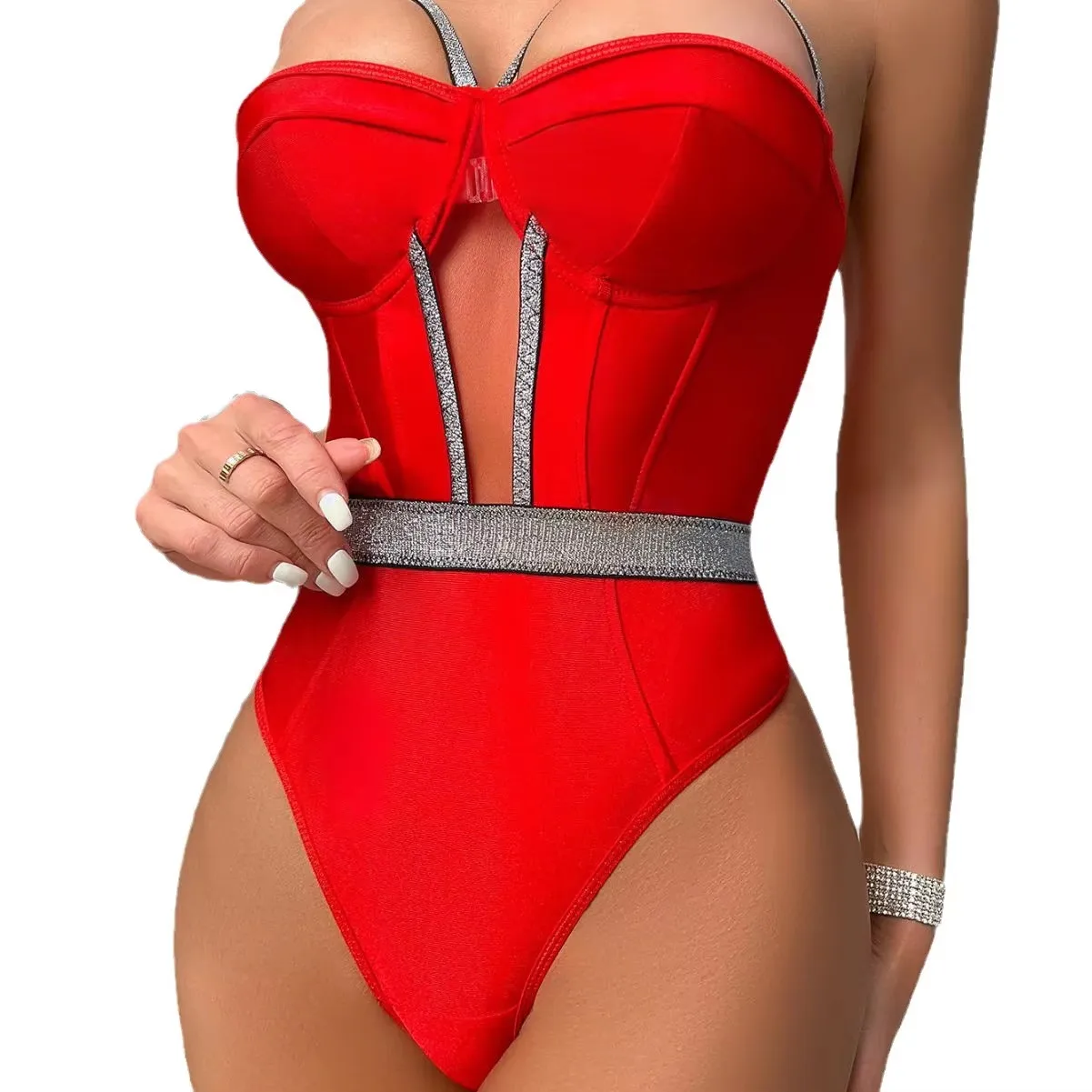 CHRONSTYLE Exotic Women's Lingerie Teddy Sleeveless Strap Contrast Color Diamonds Hollow out Camis Sleep Bodysuits 2026
CHRONSTYLE Exotic Women's Lingerie Teddy Sleeveless Strap Contrast Color Diamonds Hollow out Camis Sleep Bodysuits 2026