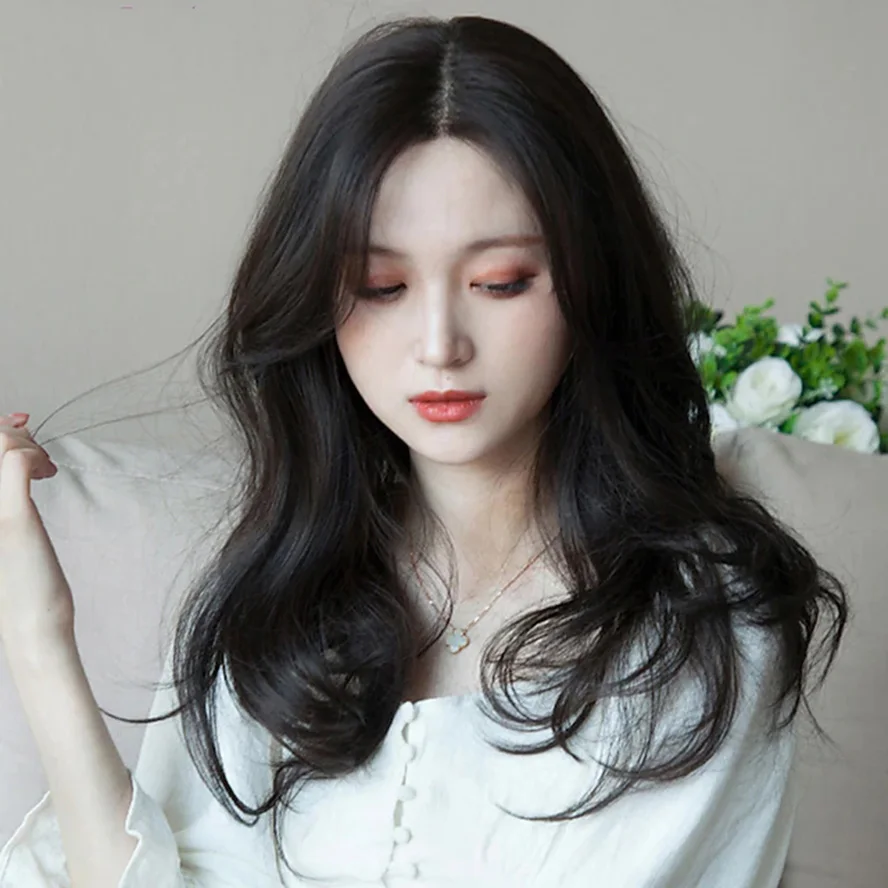 Long Synthetic Wigs with Bangs Natural Straight Wavy Dark Brown/Black Wigs for Women Heat Resistant Fiber Wigs 22 Inch lolita
Long Synthetic Wigs with Bangs Natural Straight Wavy Dark Brown/Black Wigs for Women Heat Resistant Fiber Wigs 22 Inch lolita