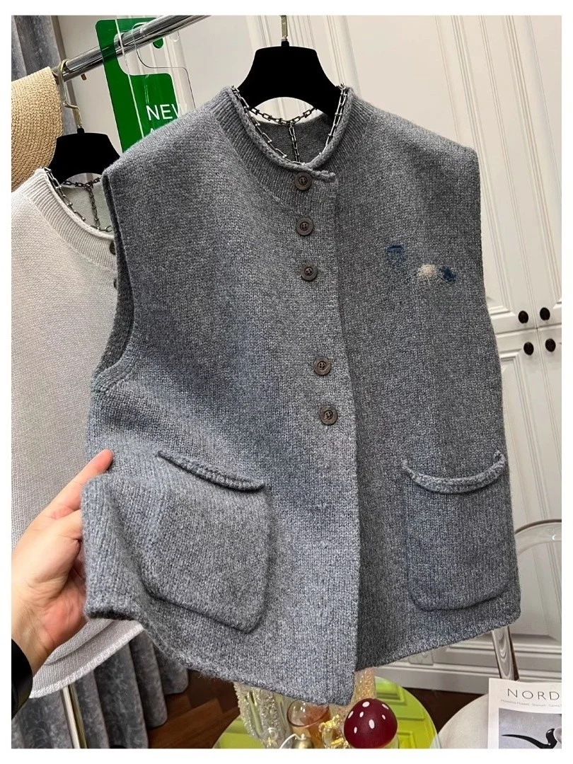 Очень большой (300 пу) японский ретро-свитер без рукавов, свободный вязаный топ для мужчин и женщин, осенне-зимний, теплый
Очень большой (300 пу) японский ретро-свитер без рукавов, свободный вязаный топ для мужчин и женщин, осенне-зимний, теплый