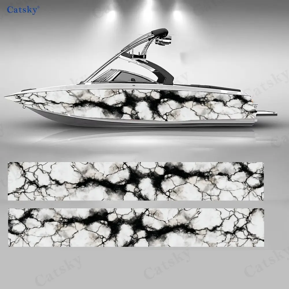 2 шт. черно-белые наклейки с эффектом кракелюра под мрамор для лодок, водонепроницаемые виниловые наклейки из ПВХ для рыболовных судов, прочная конструкция
2 шт. черно-белые наклейки с эффектом кракелюра под мрамор для лодок, водонепроницаемые виниловые наклейки из ПВХ для рыболовных судов, прочная конструкция