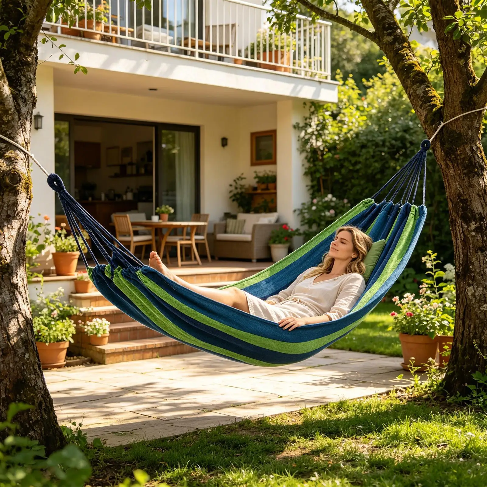Portable Camping Hammocks With Carry Bag Comfortable Fabric Hammock For Travel Backpacking Beach Hiking Outdoor Indoor Backyard
Portable Camping Hammocks With Carry Bag Comfortable Fabric Hammock For Travel Backpacking Beach Hiking Outdoor Indoor Backyard