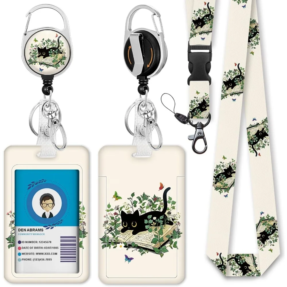 ID Badge Holder with Lanyard Badge Reel Retractable, ID Holder Keychain Clip Name Tag ID Card Holder for Work Office
ID Badge Holder with Lanyard Badge Reel Retractable, ID Holder Keychain Clip Name Tag ID Card Holder for Work Office