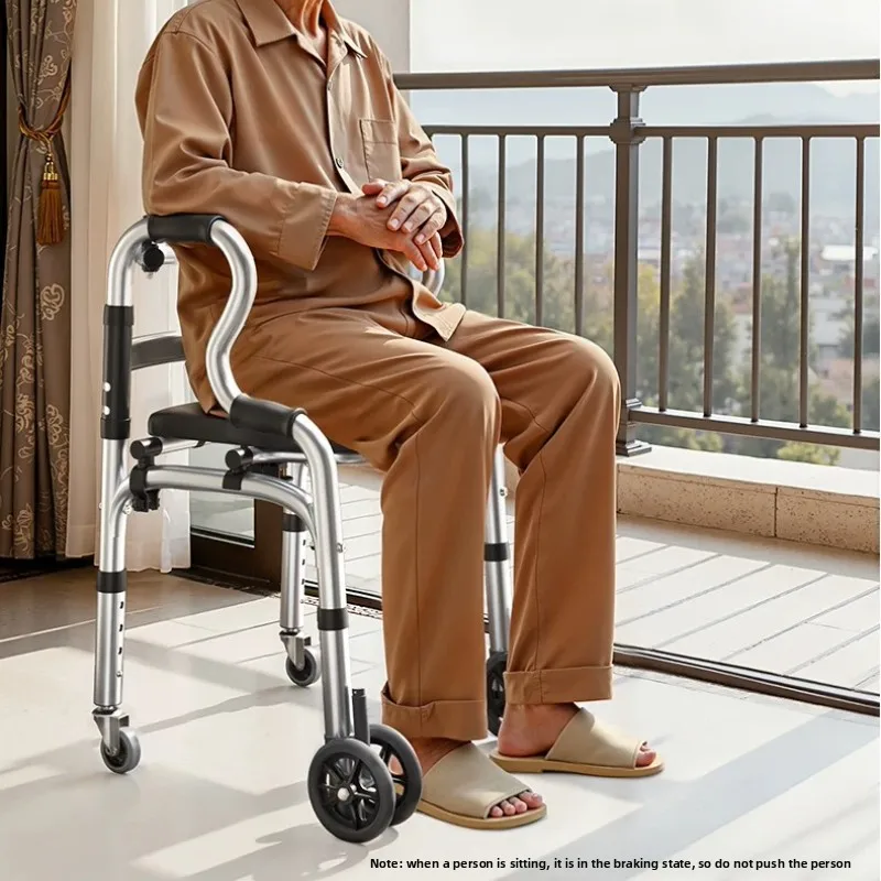 Foldable Aluminum Rollator Walker with Wheels and Seat 4 Leg Cane Dual Brake Pivoting Front Casters for Elderly Mobility Aid
Foldable Aluminum Rollator Walker with Wheels and Seat 4 Leg Cane Dual Brake Pivoting Front Casters for Elderly Mobility Aid
