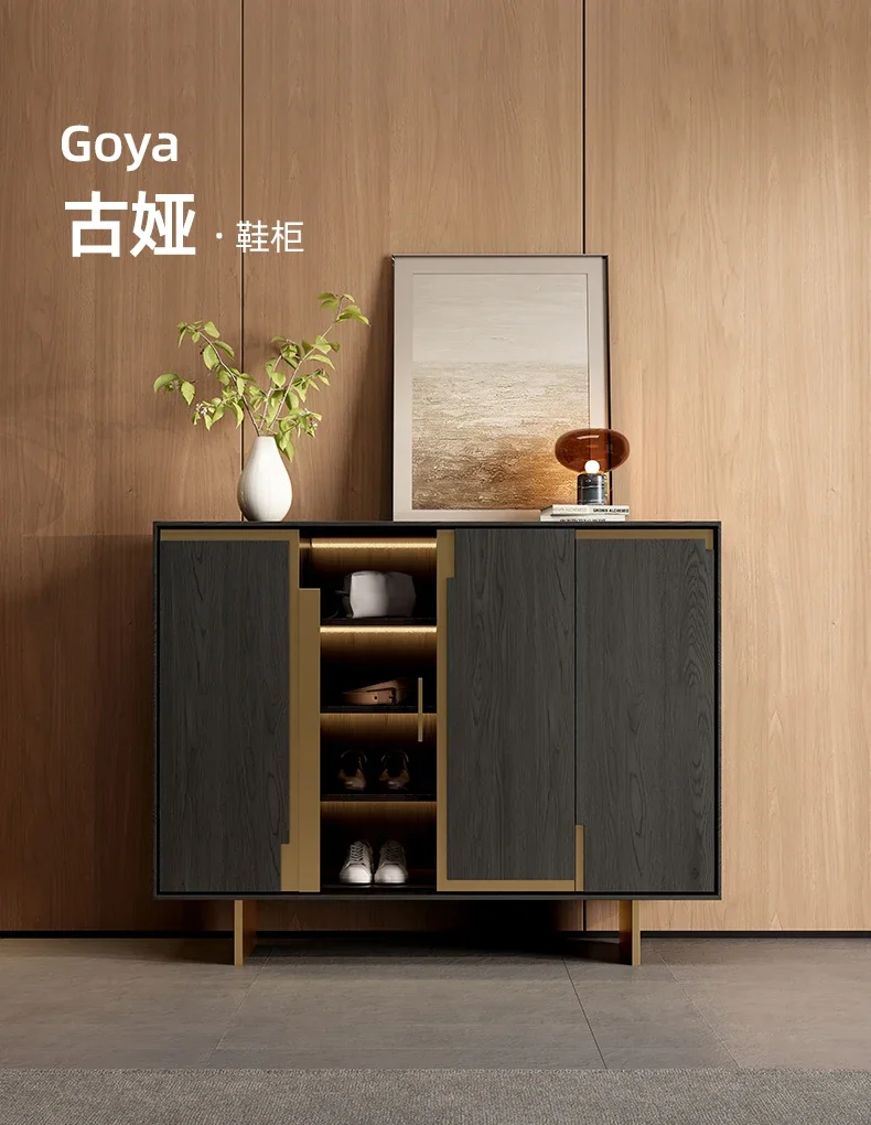 Light luxury solid wood shoe cabinet, retro and simple entrance cabinet, luxury house living room and dining room locker
Light luxury solid wood shoe cabinet, retro and simple entrance cabinet, luxury house living room and dining room locker