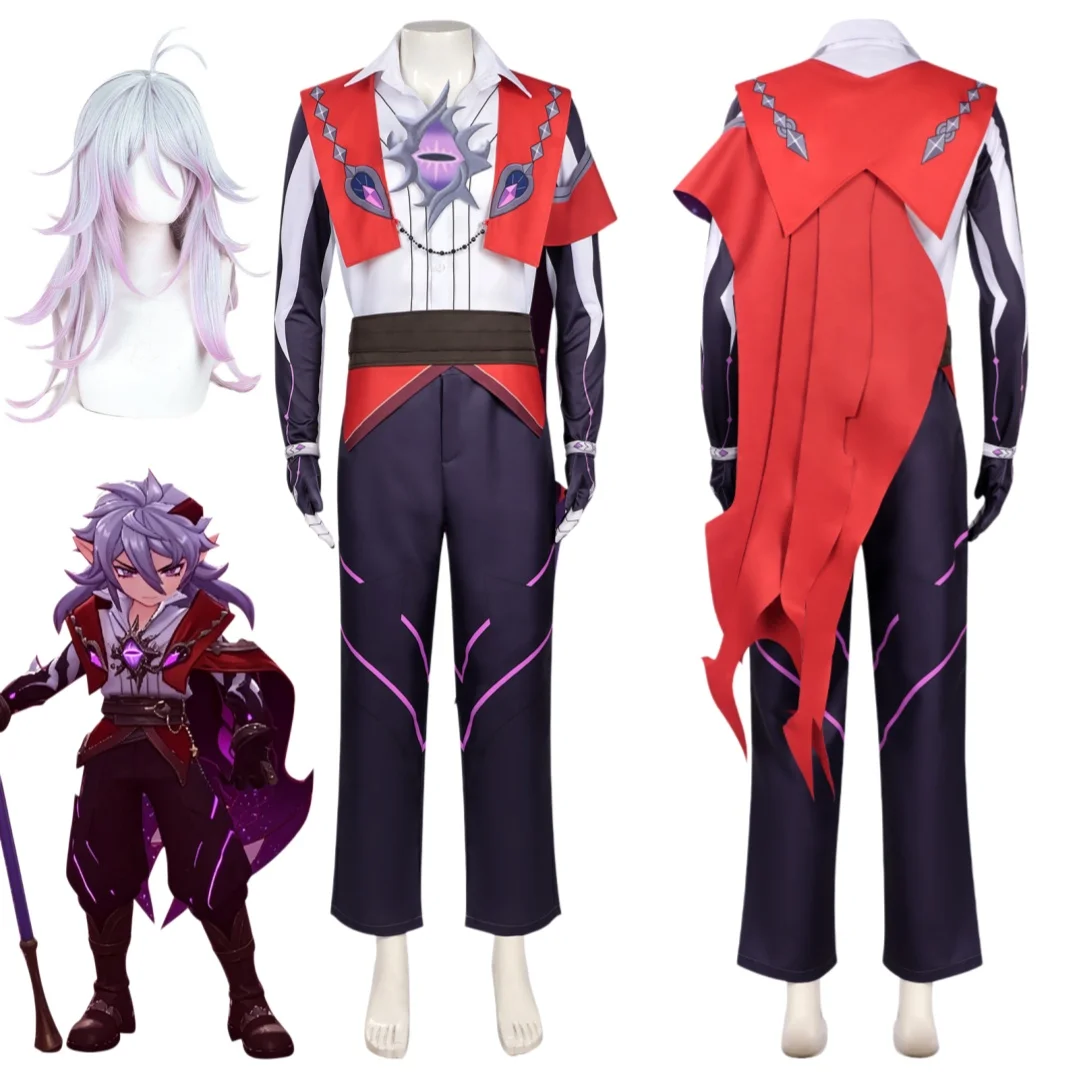 Leader of the Dark Wizards Magician Enzo Cosplay costume Wig Set
Leader of the Dark Wizards Magician Enzo Cosplay costume Wig Set