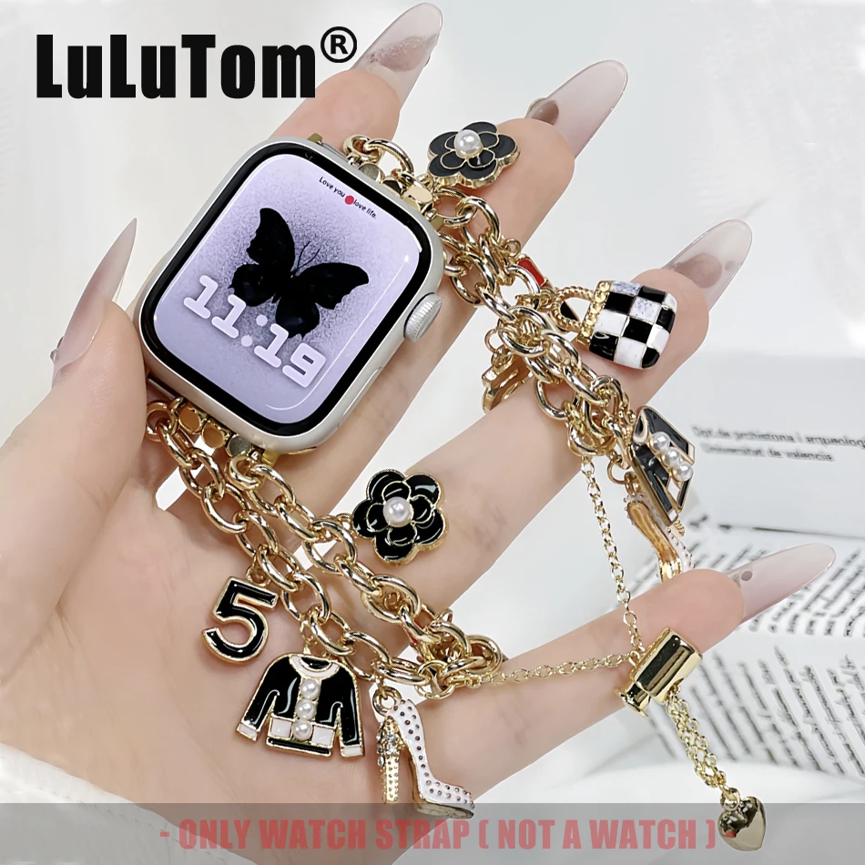 Модный ремешок с кисточкой для Apple Watch Band 10 UItra 9 8 7 6 5 4 SE Металлический браслет iWatch Series 42 40 41 38 49 45 44 46 мм Ювелирные изделия
Модный ремешок с кисточкой для Apple Watch Band 10 UItra 9 8 7 6 5 4 SE Металлический браслет iWatch Series 42 40 41 38 49 45 44 46 мм Ювелирные изделия