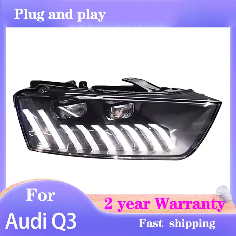 Car Styling for 2014 Audi Q3 Head Light 2013-2018 Q3 Headlamp DRL Turn Signal High Beam Projector Lens
Car Styling for 2014 Audi Q3 Head Light 2013-2018 Q3 Headlamp DRL Turn Signal High Beam Projector Lens
