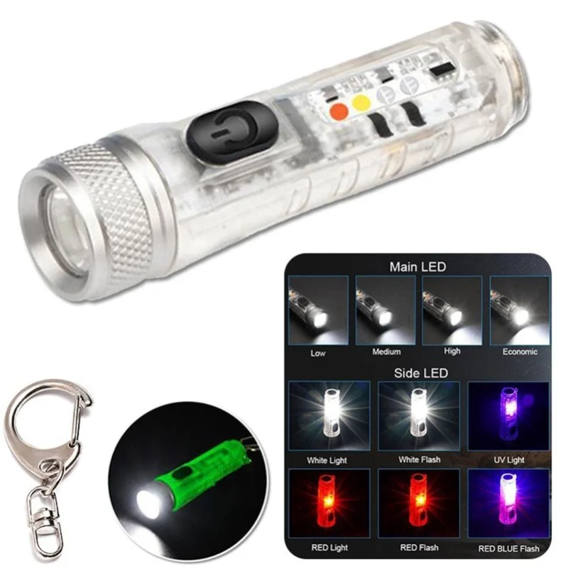 USB Rechargeable Mini Flashlight 400LM Mini LED Keychain Flashlight Outdoor Camping Light S11 Magnetic Suction Mini Strong Torch
USB Rechargeable Mini Flashlight 400LM Mini LED Keychain Flashlight Outdoor Camping Light S11 Magnetic Suction Mini Strong Torch