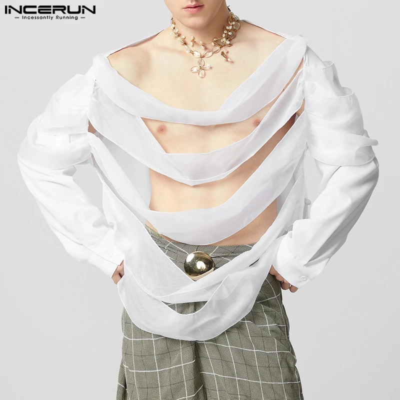 INCERUN Men Shirt Solid Color Oversize Hollow Out Sexy Fashion Irregular Tops Men Clothing Streetwear 2025 Party Camisas S-3XL
INCERUN Men Shirt Solid Color Oversize Hollow Out Sexy Fashion Irregular Tops Men Clothing Streetwear 2025 Party Camisas S-3XL