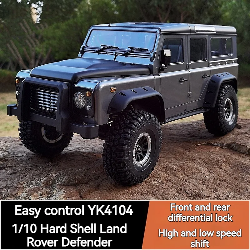 Радиоуправляемый альпинистский автомобиль Yk4104 1/10 Land Rover Defender, электрическая имитация твердого корпуса, 4wd, высокая/низкая скорость, модель внедорожника, игрушка
Радиоуправляемый альпинистский автомобиль Yk4104 1/10 Land Rover Defender, электрическая имитация твердого корпуса, 4wd, высокая/низкая скорость, модель внедорожника, игрушка