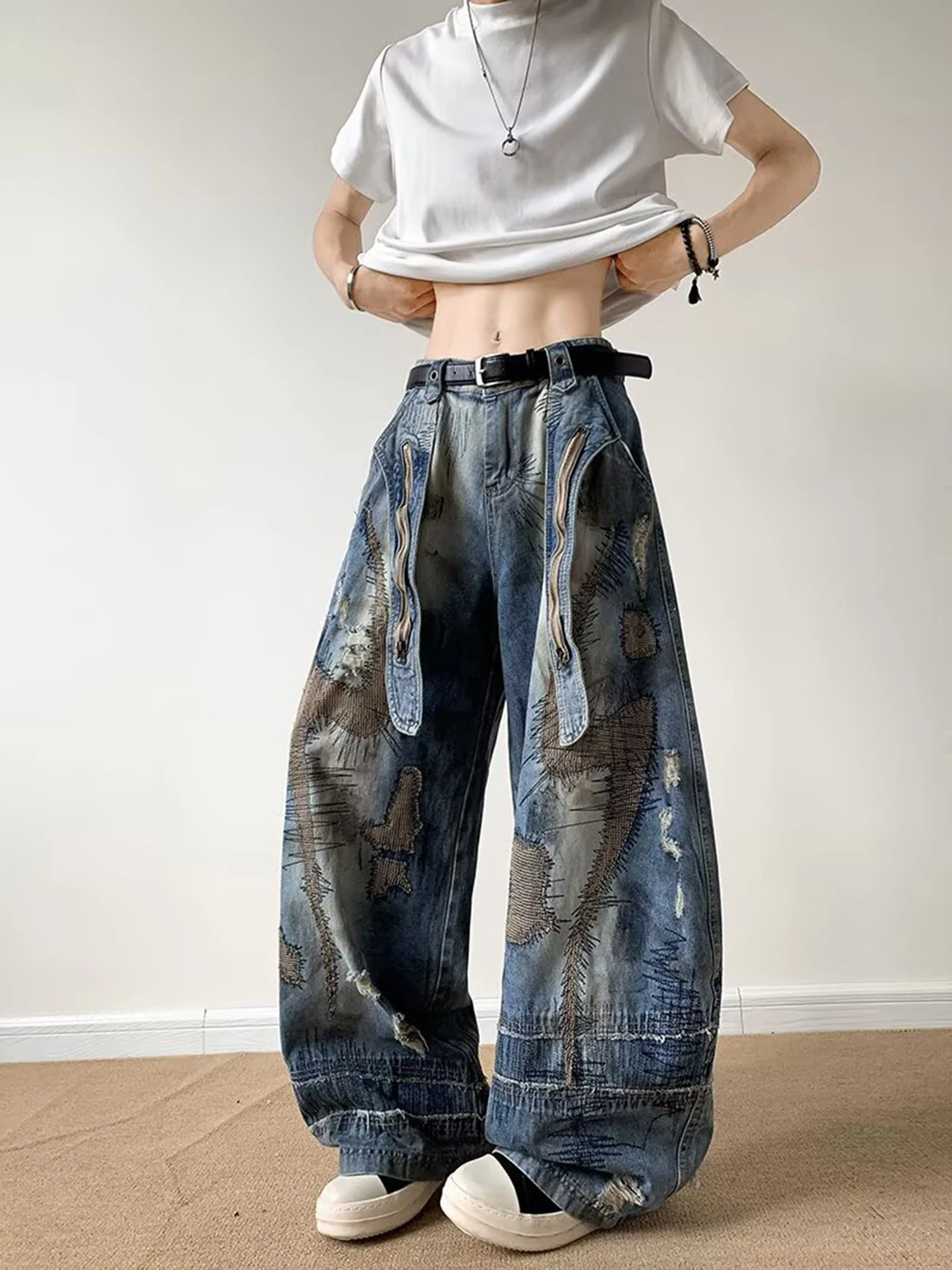 Американские джинсы Heavyweight Knife для мужчин и женщин, осенние, модные, с вышивкой, широкие, длинные, повседневные, прямого кроя
Американские джинсы Heavyweight Knife для мужчин и женщин, осенние, модные, с вышивкой, широкие, длинные, повседневные, прямого кроя