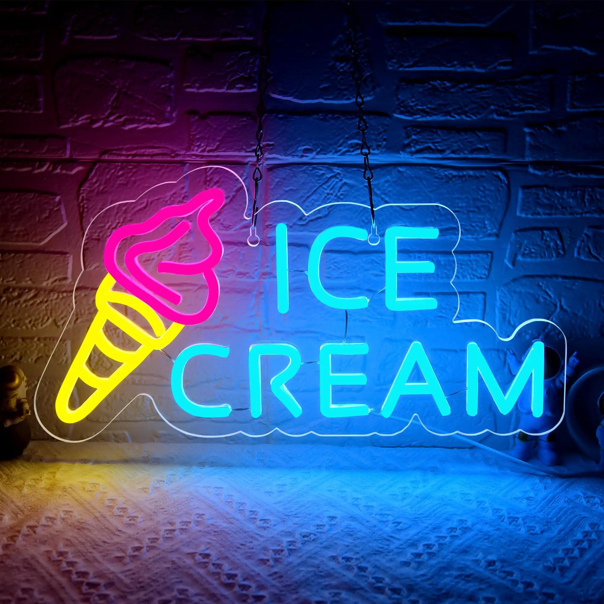 Ice Cream Neon Sign for Wall Decor Dimmable Ice Cream Led Neon Sign for Ice cream Shop Birthday Party Bedroom Bar Drink Shop
Ice Cream Neon Sign for Wall Decor Dimmable Ice Cream Led Neon Sign for Ice cream Shop Birthday Party Bedroom Bar Drink Shop