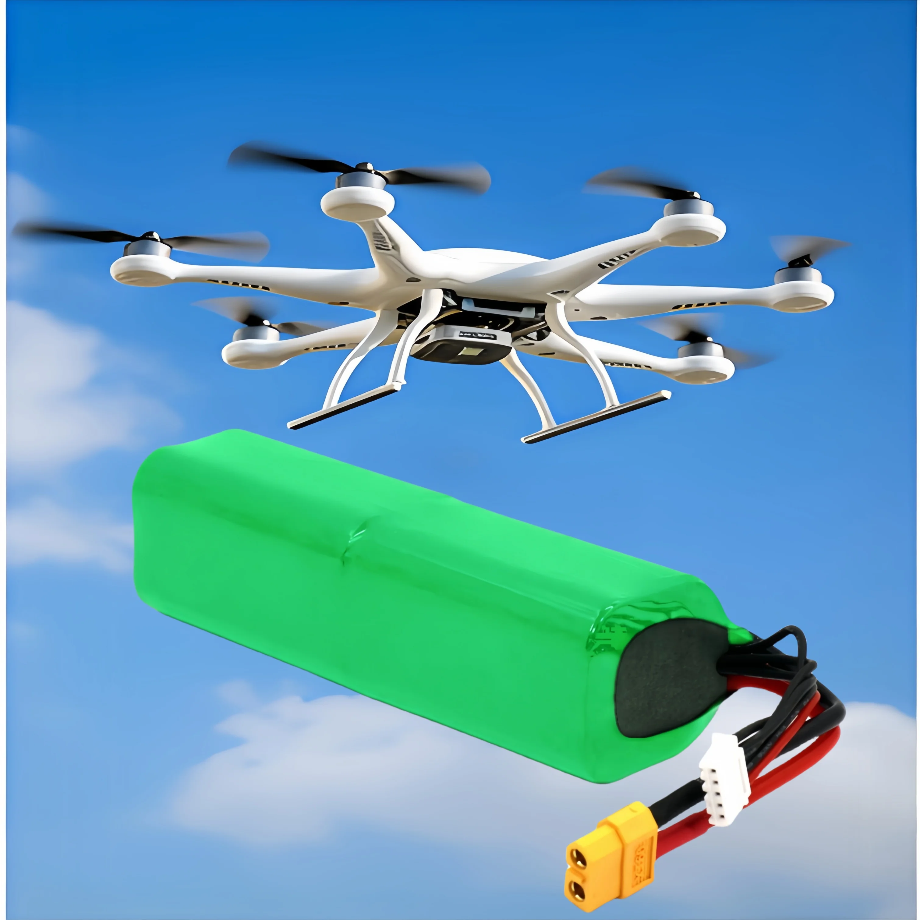 FJZF 16.8V Li-ion Battery 14.8V 7Ah 4S2P 7000mAh UAV Rechargeable for DJI FIMI RC Airplane Drone Quadrotor XH2.54-5P XT60
FJZF 16.8V Li-ion Battery 14.8V 7Ah 4S2P 7000mAh UAV Rechargeable for DJI FIMI RC Airplane Drone Quadrotor XH2.54-5P XT60