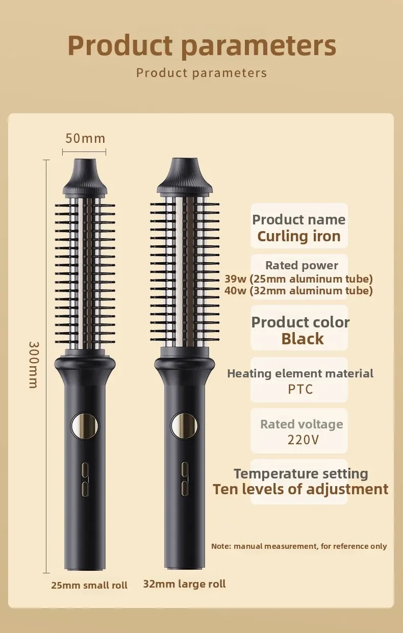 High quality Curling Iron High Cranial Top Fluffy Curling Comb Negative Ion Anti-scalding Large Waves Do Not Hurt Hair
High quality Curling Iron High Cranial Top Fluffy Curling Comb Negative Ion Anti-scalding Large Waves Do Not Hurt Hair