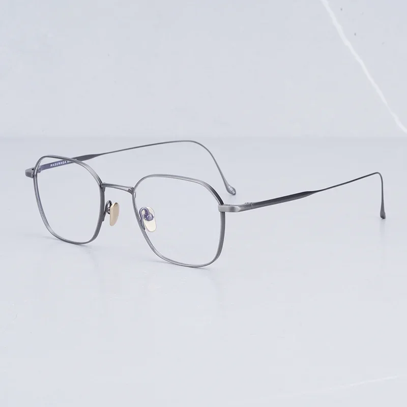 Japanese Masuna Chord G Polygonal Iron Grey Glasses Frame Men Shades Vintage Hand-made Pure Titanium Myopia Eyeglasses
Japanese Masuna Chord G Polygonal Iron Grey Glasses Frame Men Shades Vintage Hand-made Pure Titanium Myopia Eyeglasses