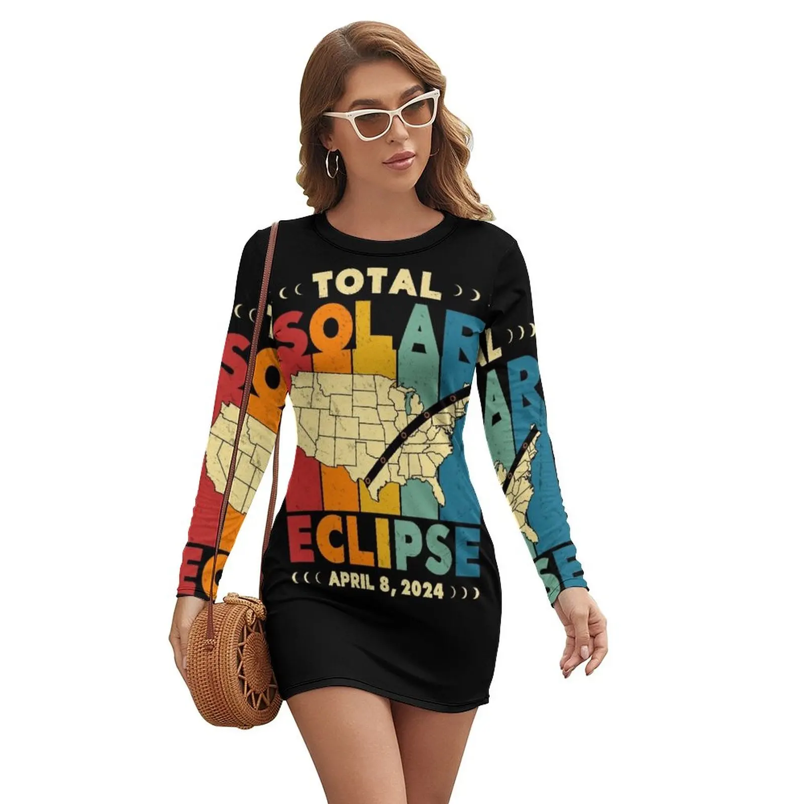 Total Solar Eclipse 2024 Long-sleeved Dress ladies dresses for special occasions long dresses for women summer dresses
Total Solar Eclipse 2024 Long-sleeved Dress ladies dresses for special occasions long dresses for women summer dresses